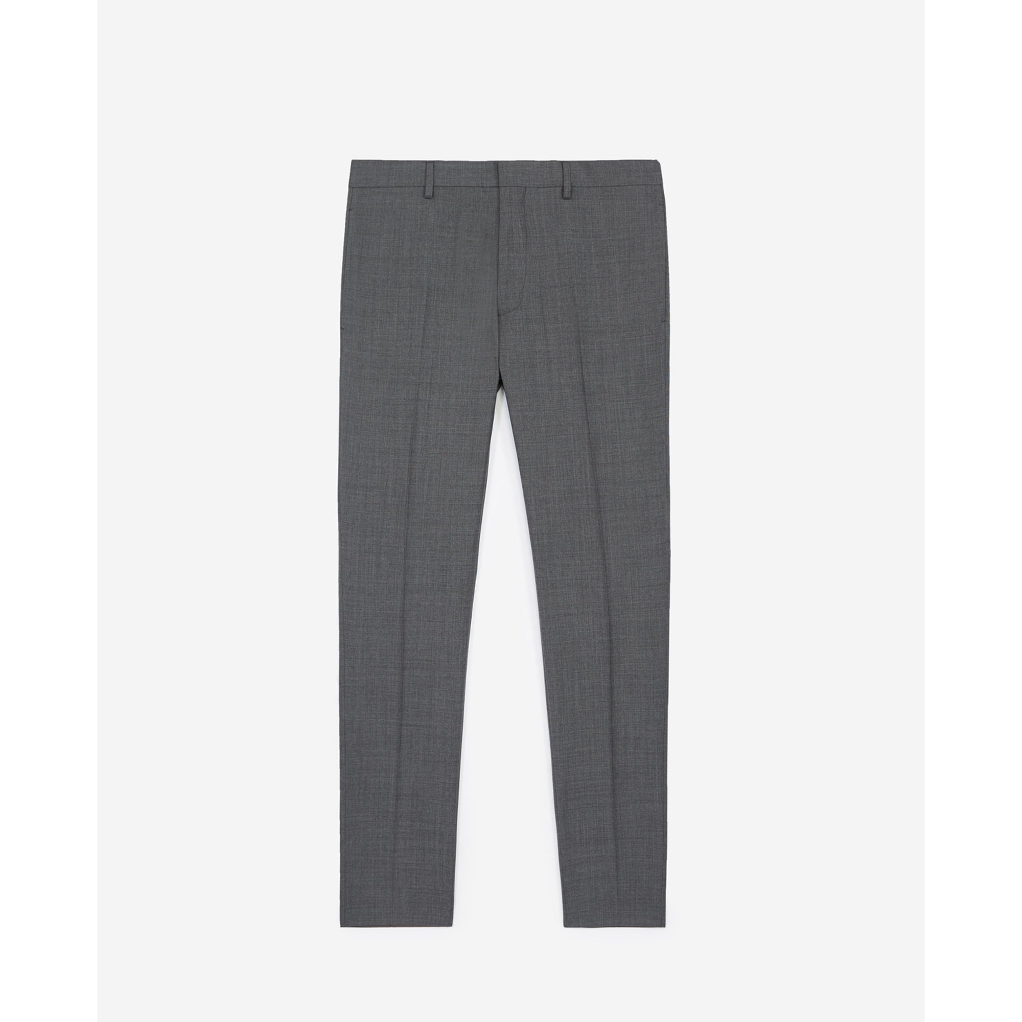 Gray Wool Suit Pants With Pockets | Men | Grey