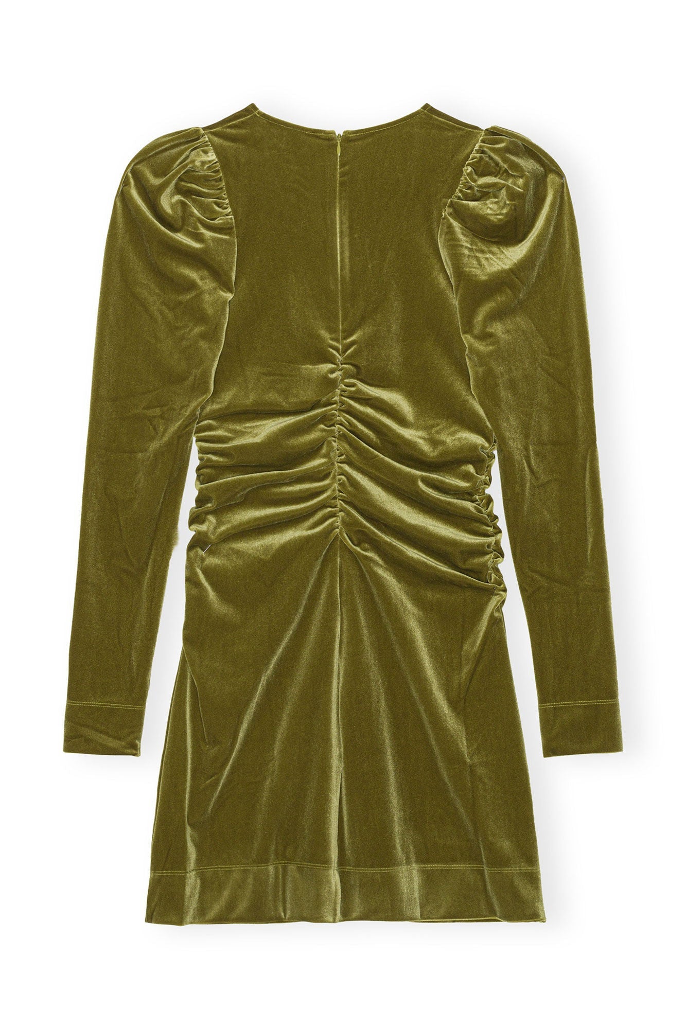 Green Velvet Jersey Mini Dress | Avocado