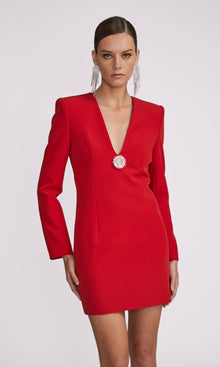 Lorenzo Crepe Dress | Rouge