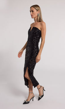 Blaine Sequin Dress | Black
