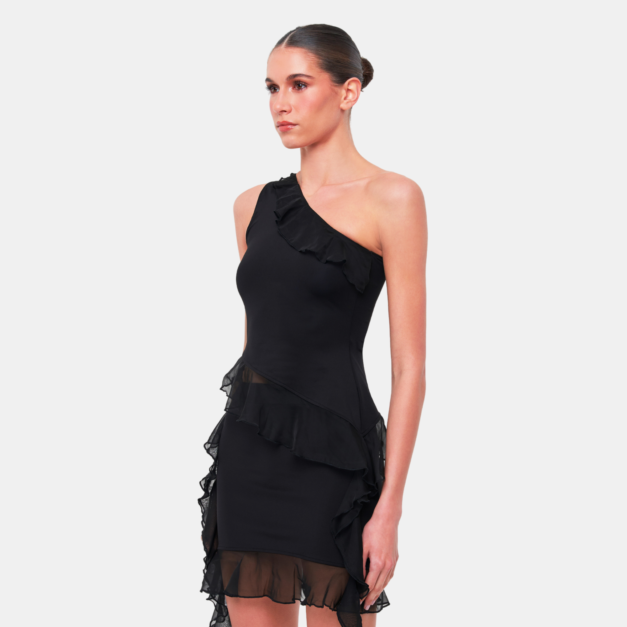 OW Collection HARPER Asymmetric Top Top 002 - Black Caviar