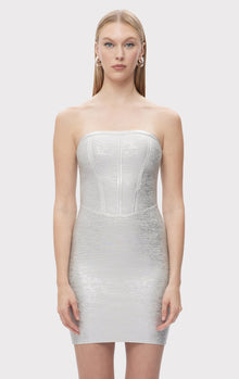 The Avery Dress | Silver Foil