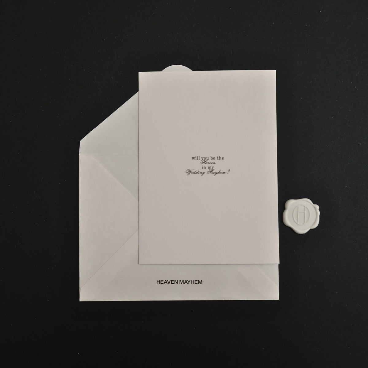 Bridal Notecard + Envelope & Seal | White