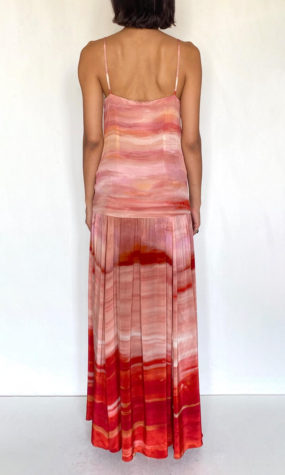 Hemant And Nandita | Asma Viscose Natural Crepe Maxi Dress | Multi