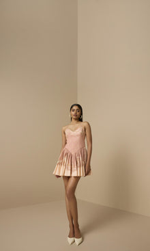 Womens | Fiza Cotton Poplin Short Dress | Powder Pink