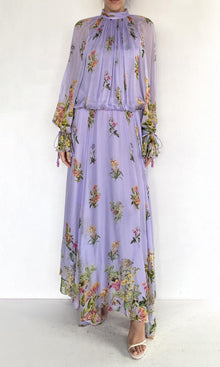 Womens | Inv Flat Chiffon High Low Maxi Dress | Purple