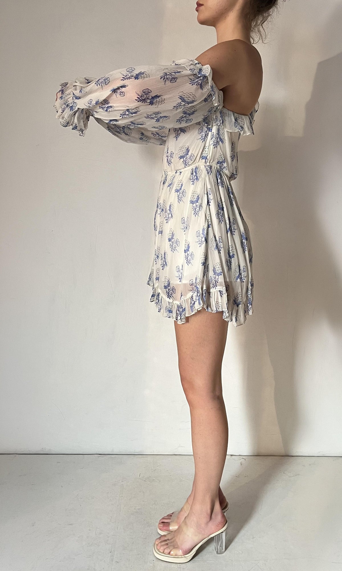 Womens | Inv Viscose Romper | White/Blue