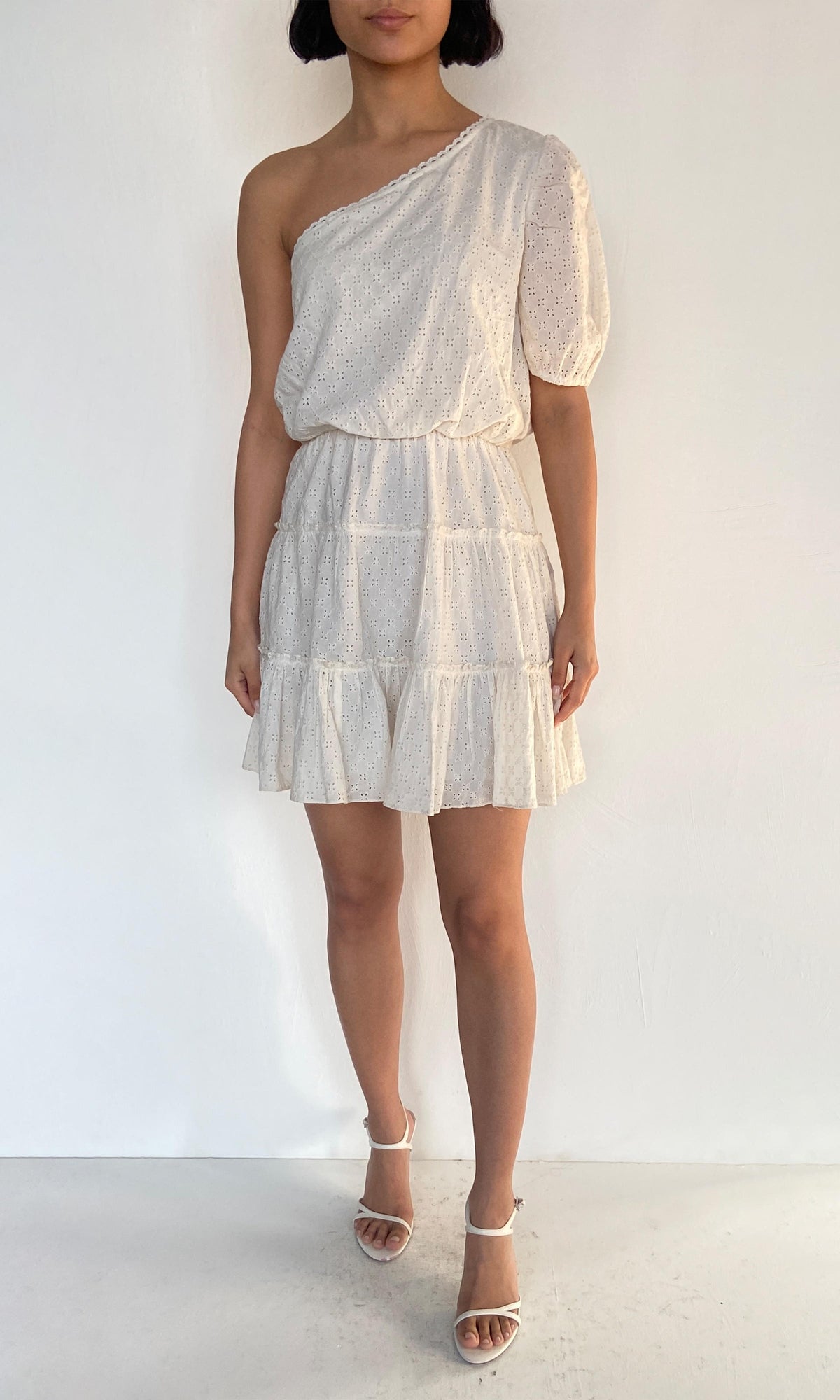 Womens | Inv Cotton Short Dress | Off White