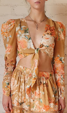 Hemant And Nandita | Jolie Cotton Gauze Top | Nude