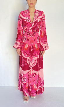 Hemant And Nandita | Malak Viscose Cepe Long Dress | Multi