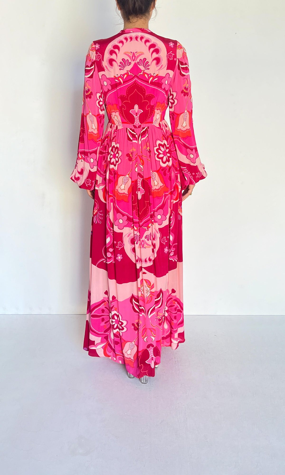 Hemant And Nandita | Malak Viscose Cepe Long Dress | Multi