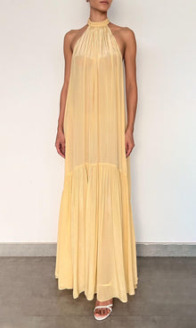 Hemant And Nandita | Nain Chiffon Long Dress | Yellow