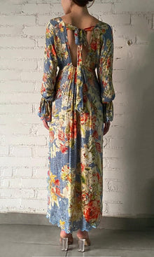 Womens | Tesu Self Crepe Geometrical Jacquard Kaftan | Grey