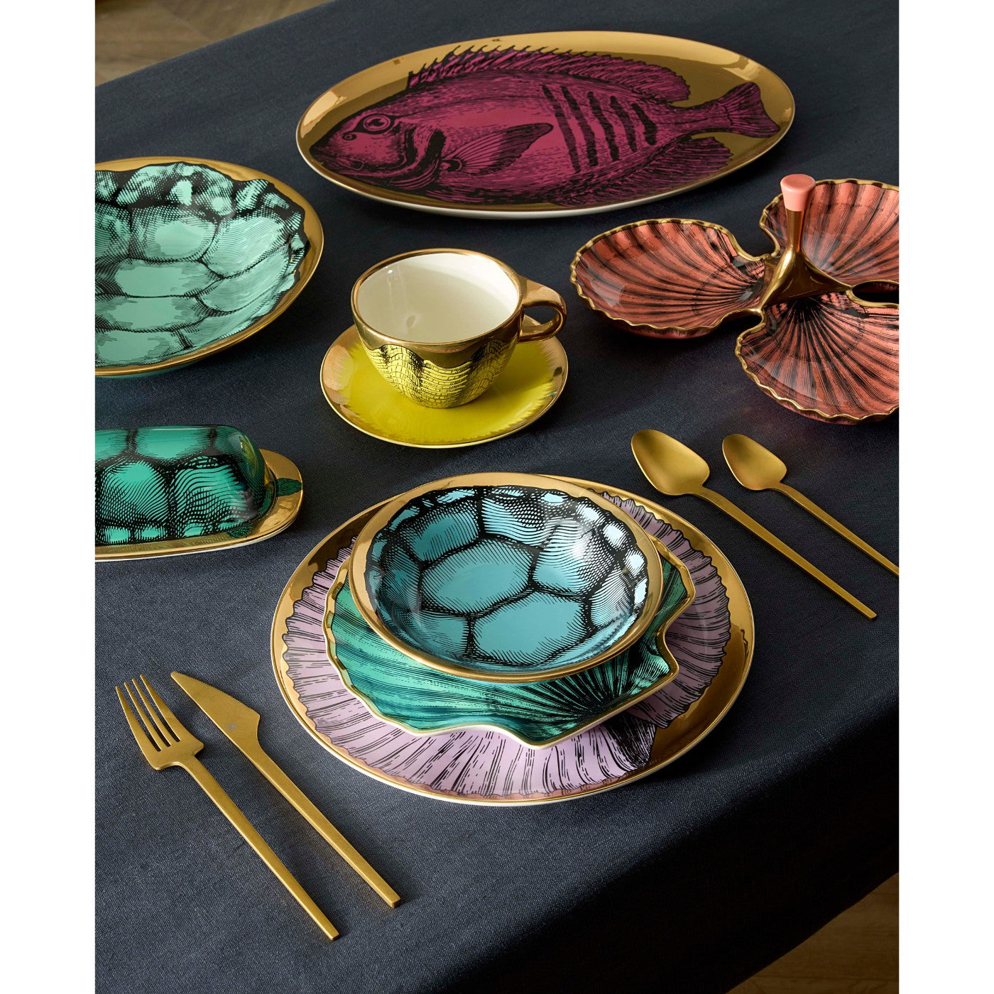 Eden Medium Lacquer Box | Blue