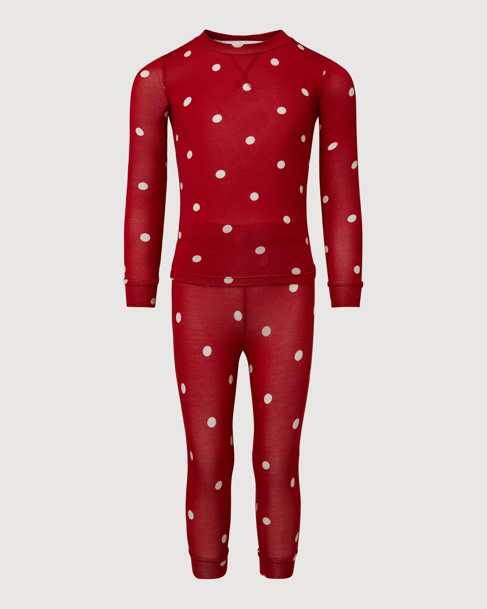 Kids Long Sleeve Pajamas | Red