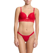 Signature Lace Plunge Push-Up | Red