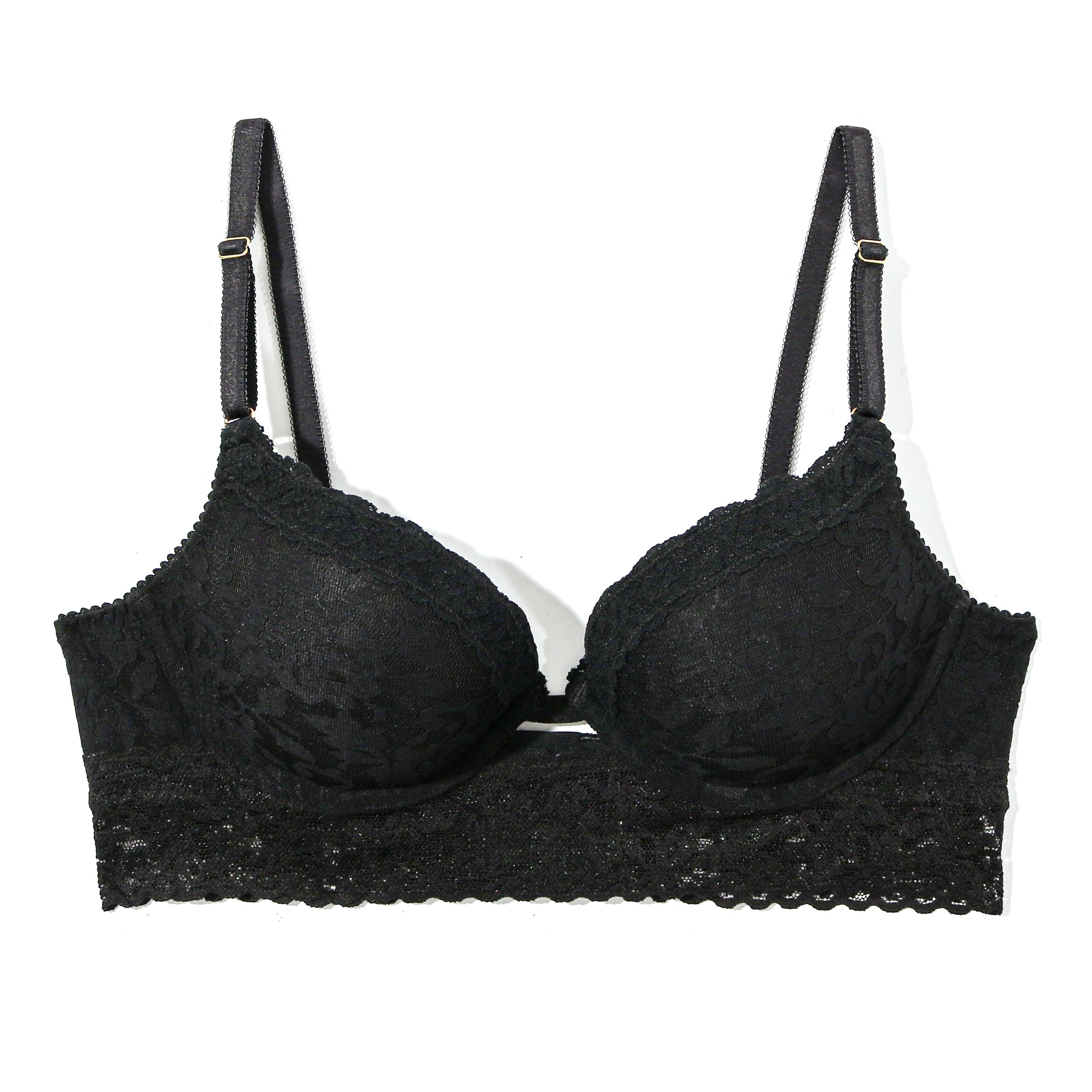 Sig Lace Plunge Push-Up | Black