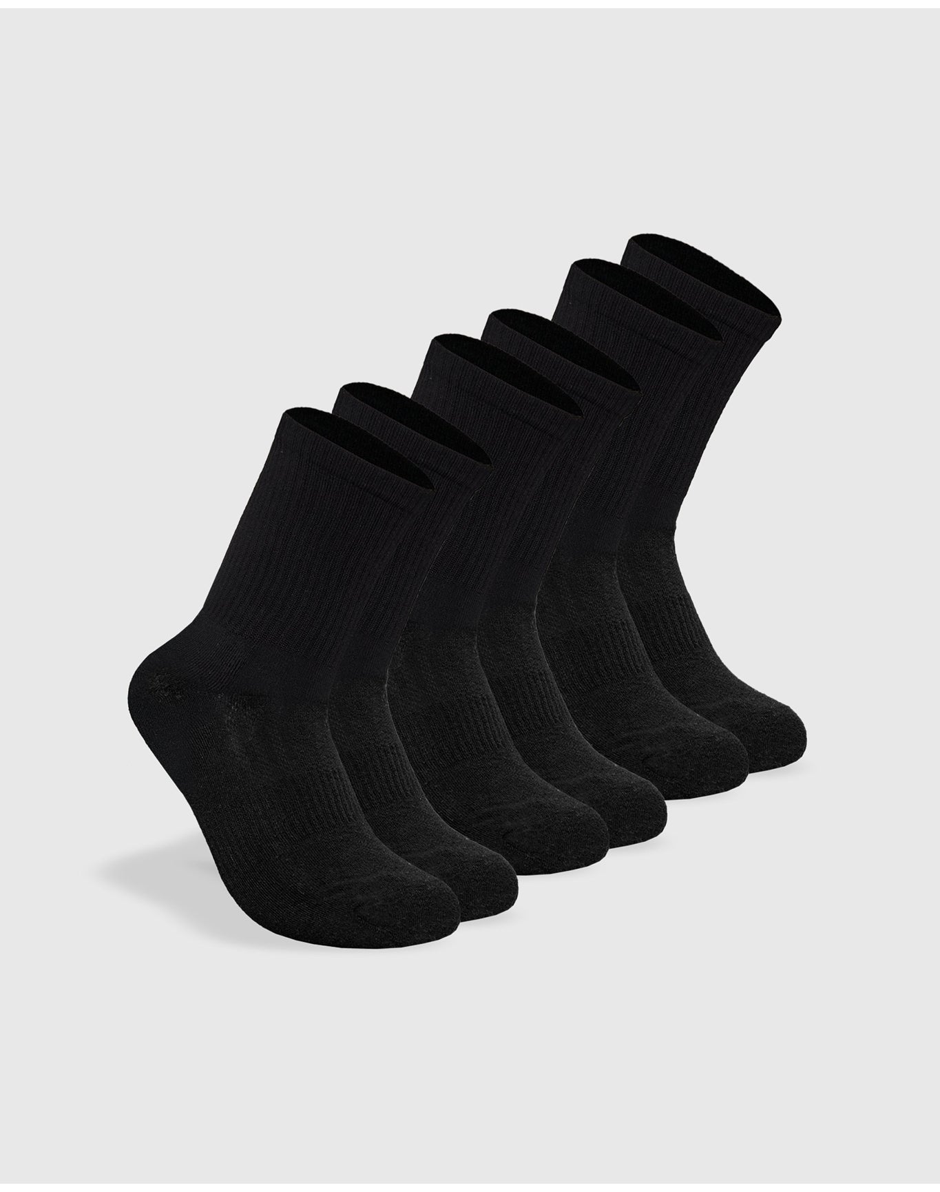 Half Crew Socks | 3-Pack | Black