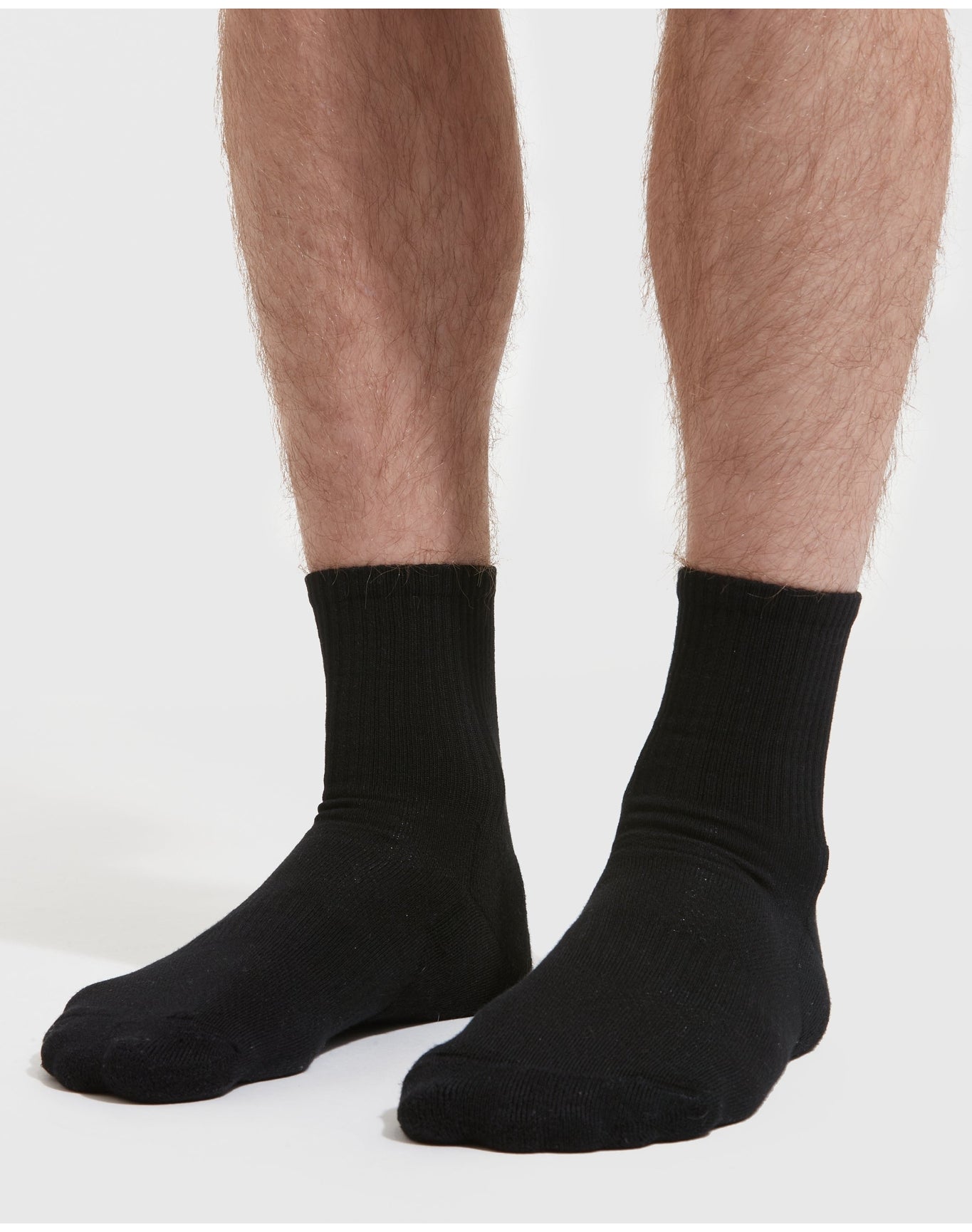 Half Crew Socks | 3-Pack | Black