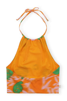 Halter Bikini Top | Vibrant Orange
