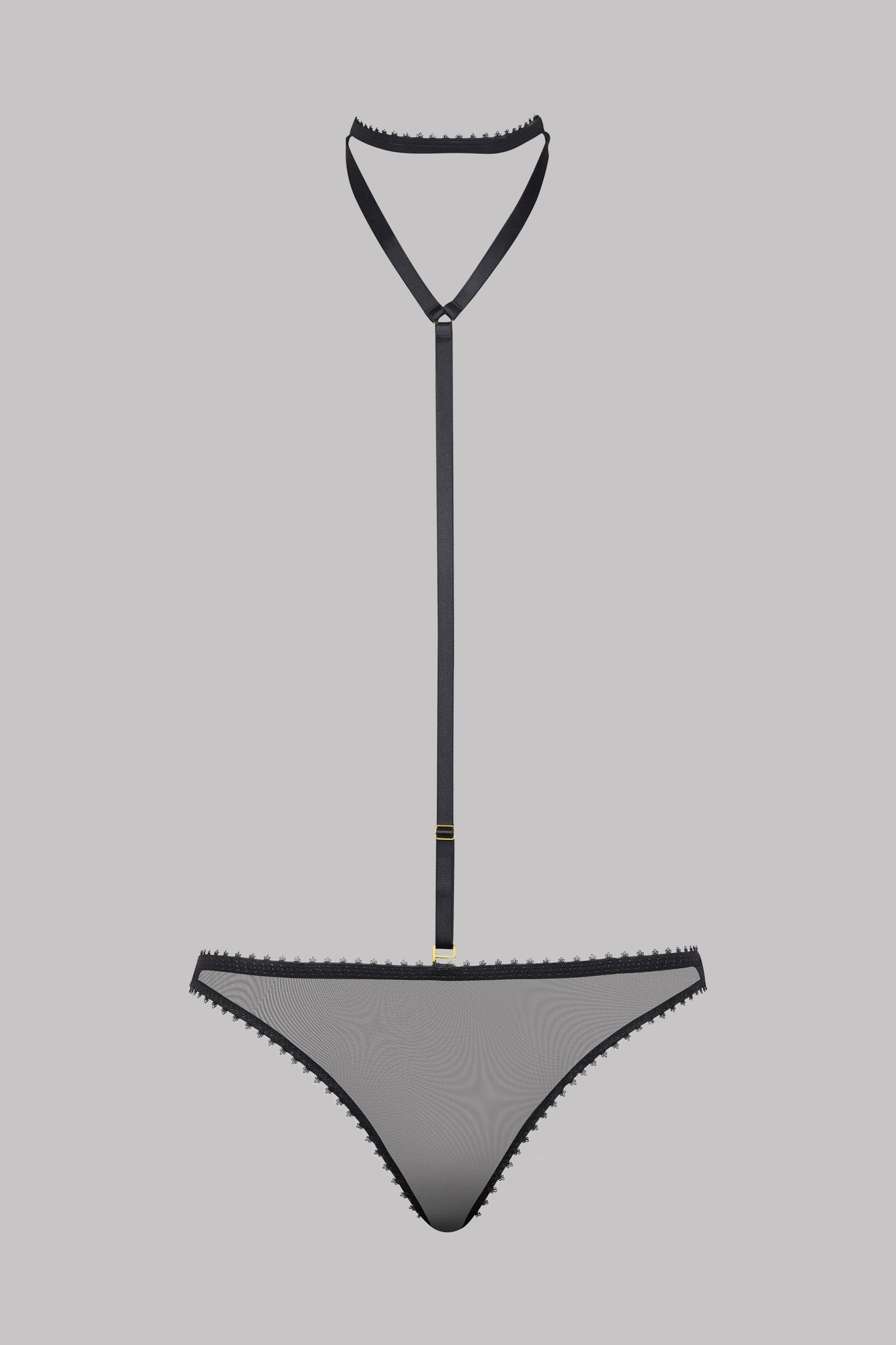 Brazilian with harness - Accroche Coeur | Black