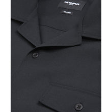 Hawaiian-Collar Shirt With Flap Pockets | Men | Black