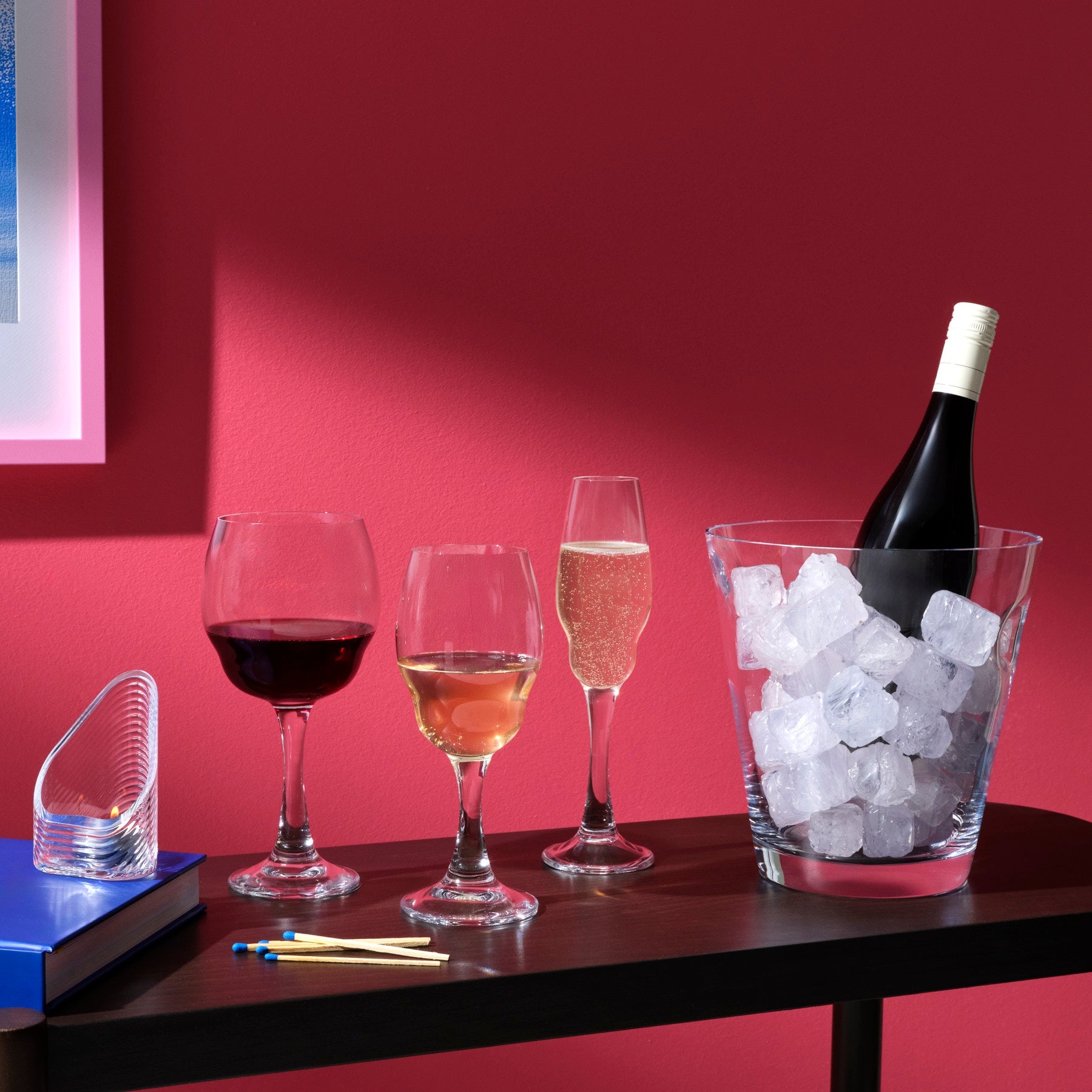 Heads Up Champagne Glasses | Clear Crystal | Set of 2