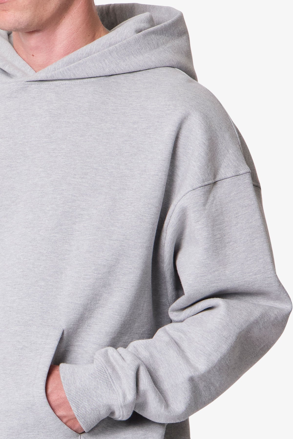 Heavy Basic Hoodie | Marled Grey