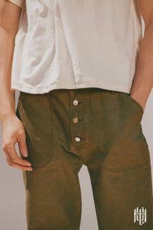 Heavy Laden Fatigue Pants | Vintage Army Green