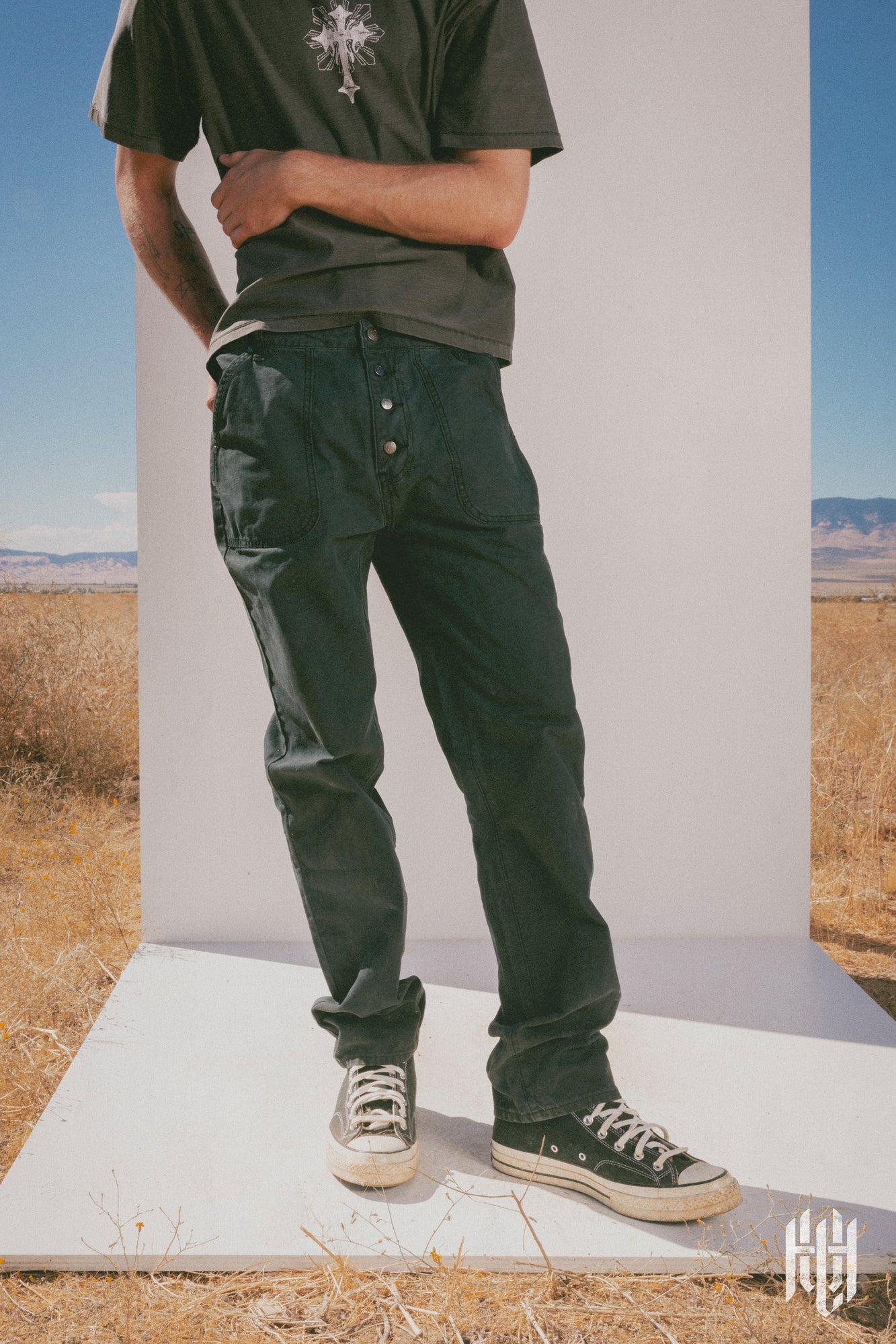 Heavy Laden Fatigue Pants | Vintage Black