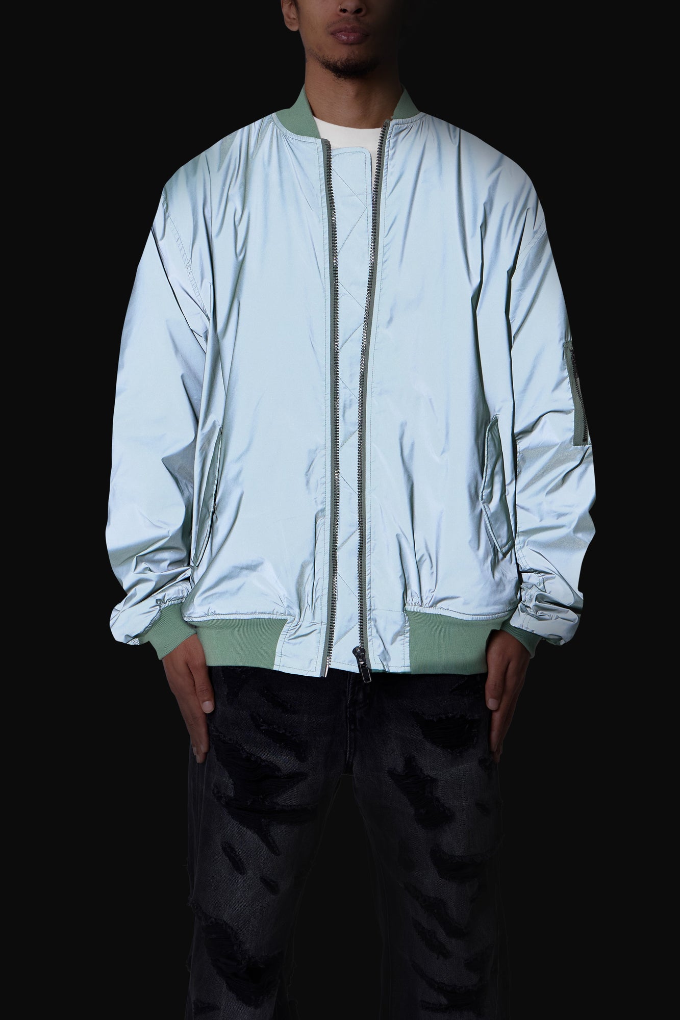 High Visibility Bomber Jacket | Olive