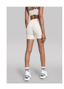 High-Waisted Impact Mesh Shorts | Ivory