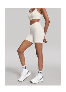 High-Waisted Impact Mesh Shorts | Ivory
