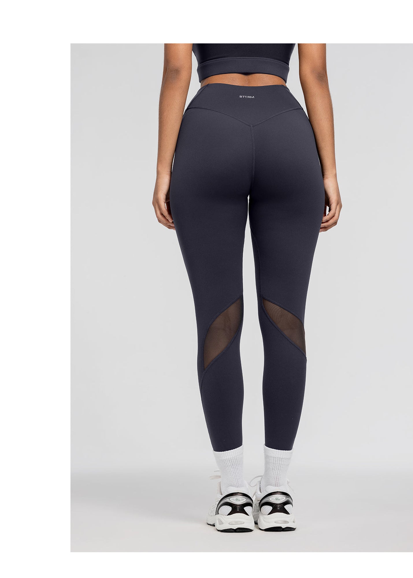 High-Waisted Stretch Performance Leggings | Charcoal