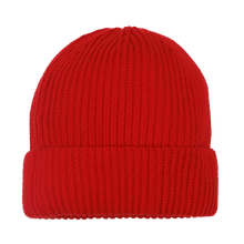 The Pleasing Striped Beanie | Red