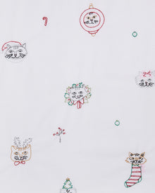 Holiday Cats - Long PJ Set - Cloud - Printfresh