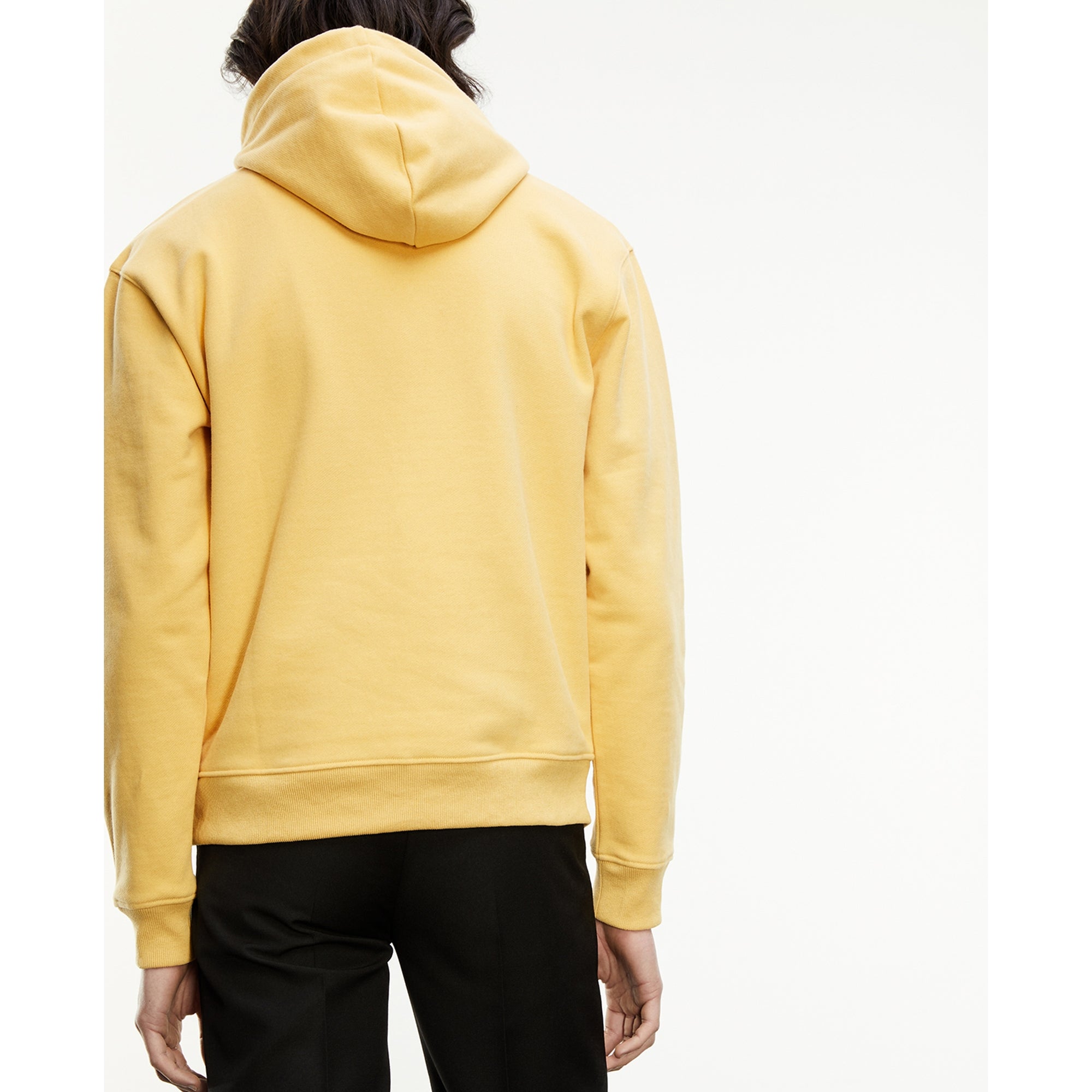 Hoodie With Embroidered Flower | Men | Light Yellow