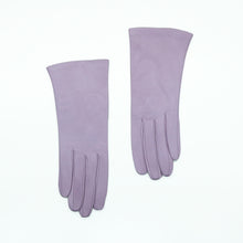 Womens | Silk Lined Leather Gloves | Lilac