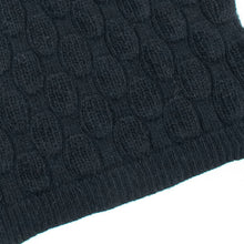 Scarf In Bubbles Stitch | Black