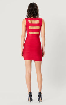 Icon Cutout Mini Dress | Rio Red