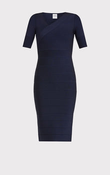 Asymmetric Strappy Icon Dress | Dark Navy