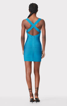 Icon Strappy Mini Dress | Teal