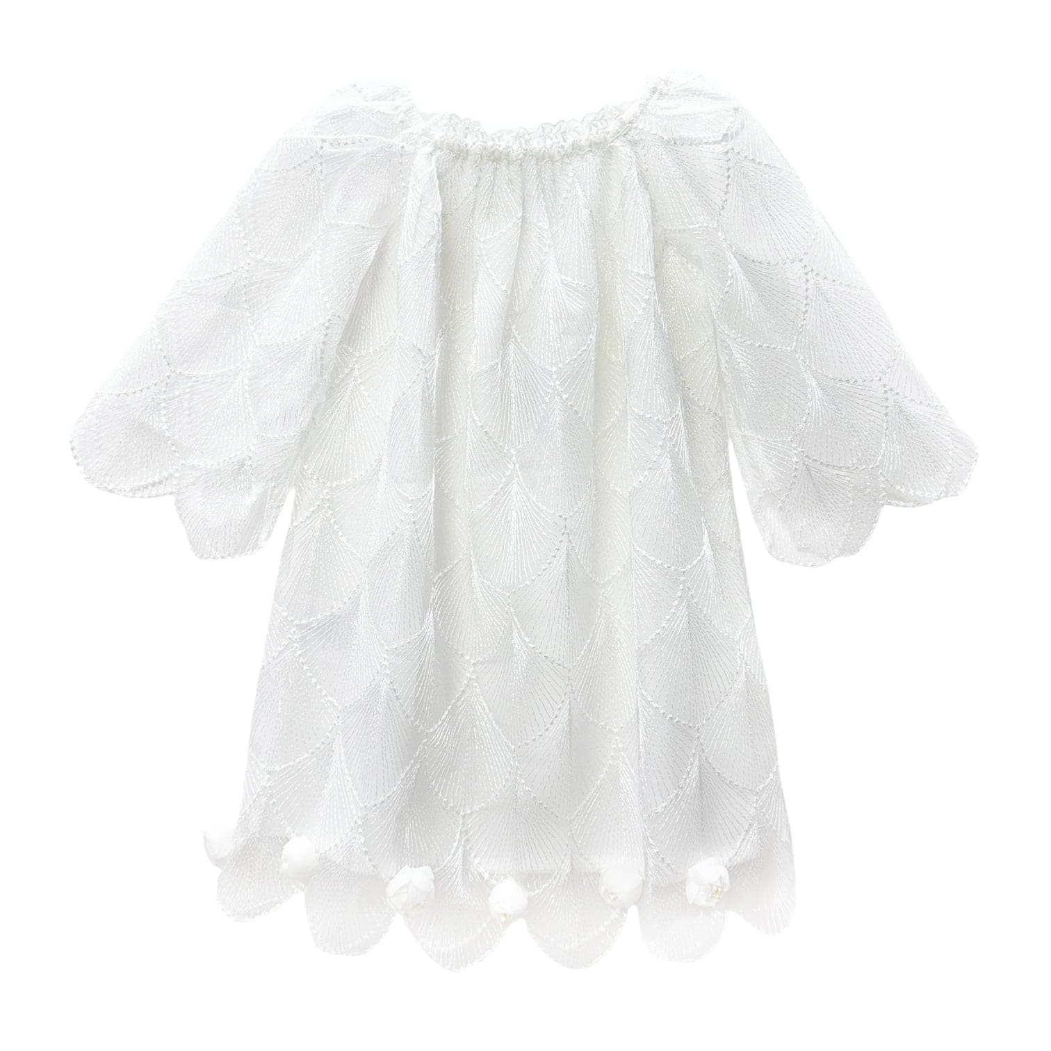 Girl | Faith Scallop Dress | White