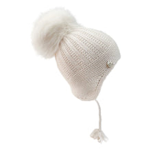 London Cashmere Faux Fur Aviator Hat Beige | Beige