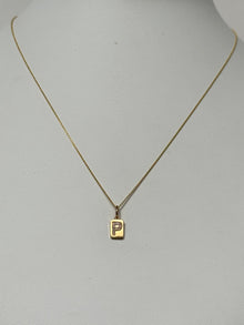 Spell It Out Diamond Initial Dog Tag Necklace | 14K Yellow Gold