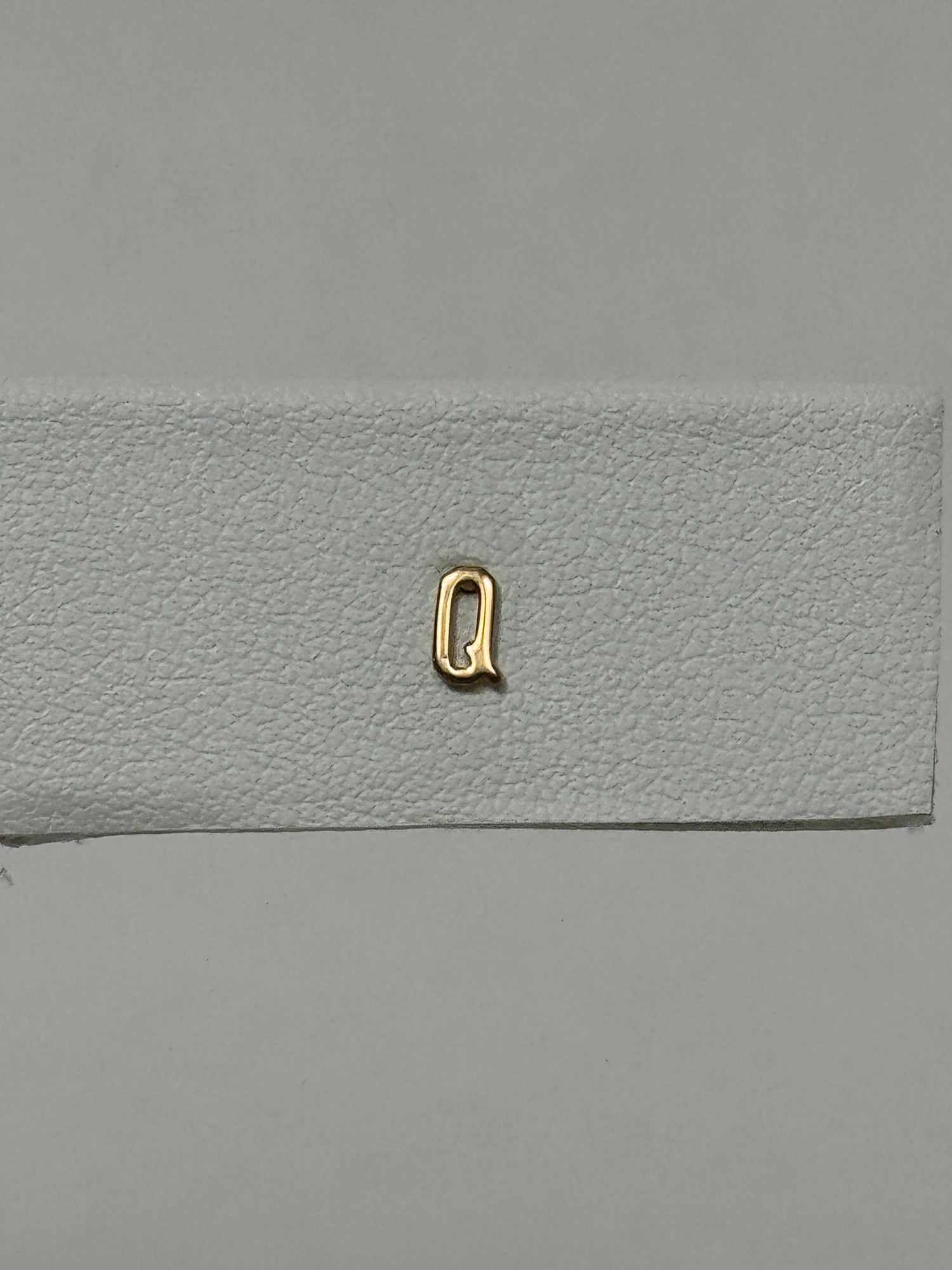 Tiny Initial Earring | 10K Yellow Gold