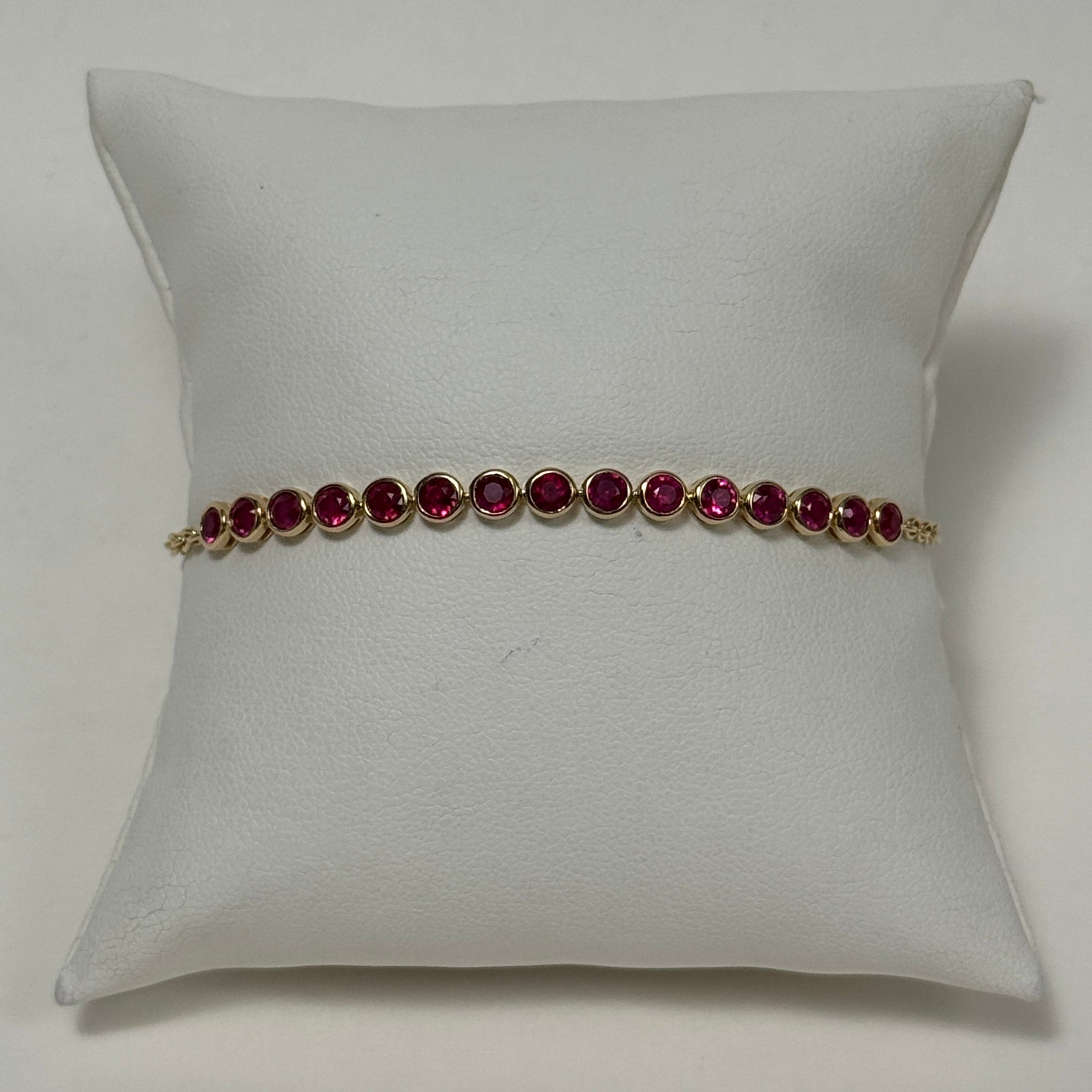 Rally Bracelet | 14K Yellow Gold | Red Ruby