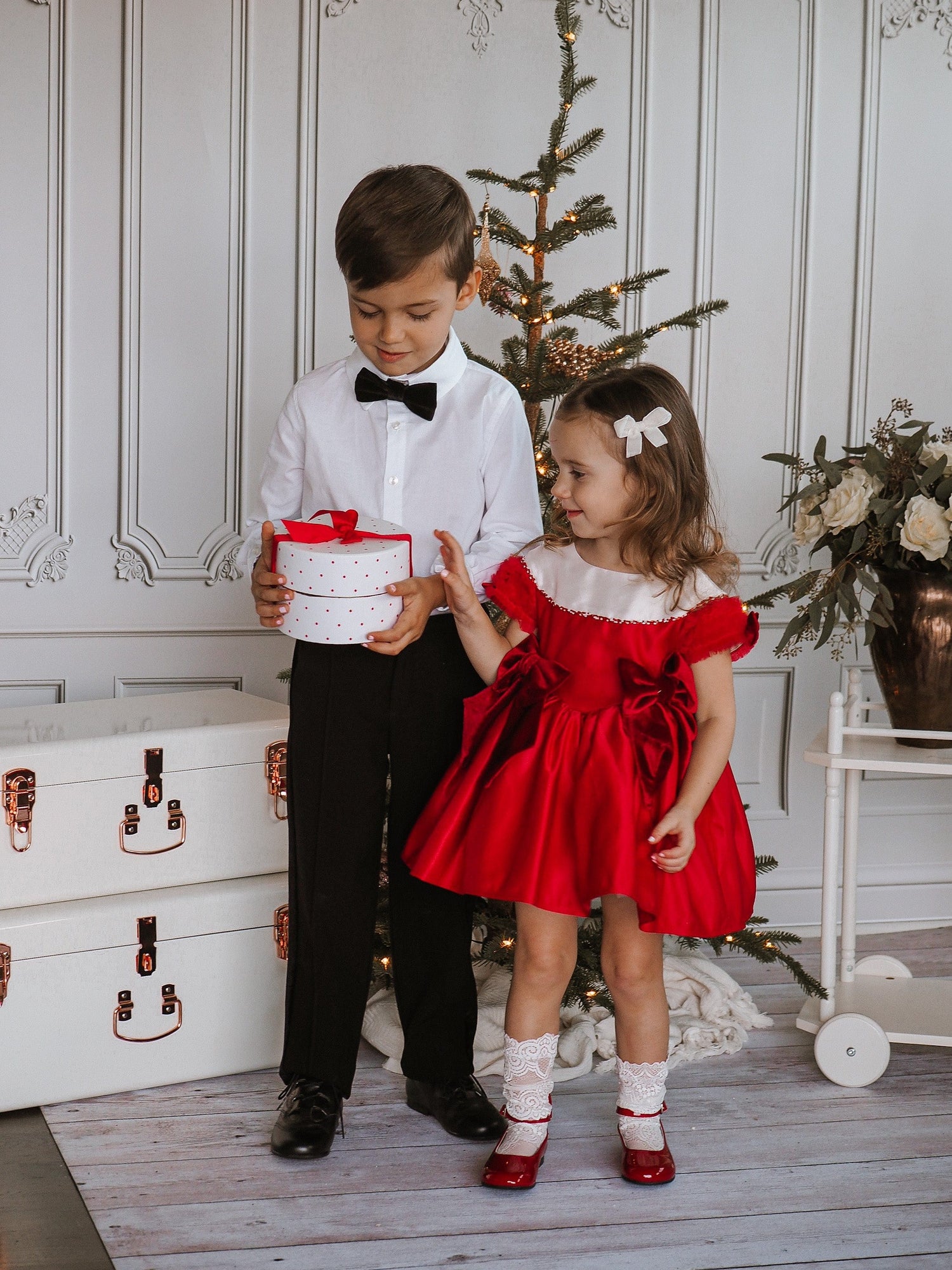 Holly Red Ceremony Dress - Petite Maison Kids