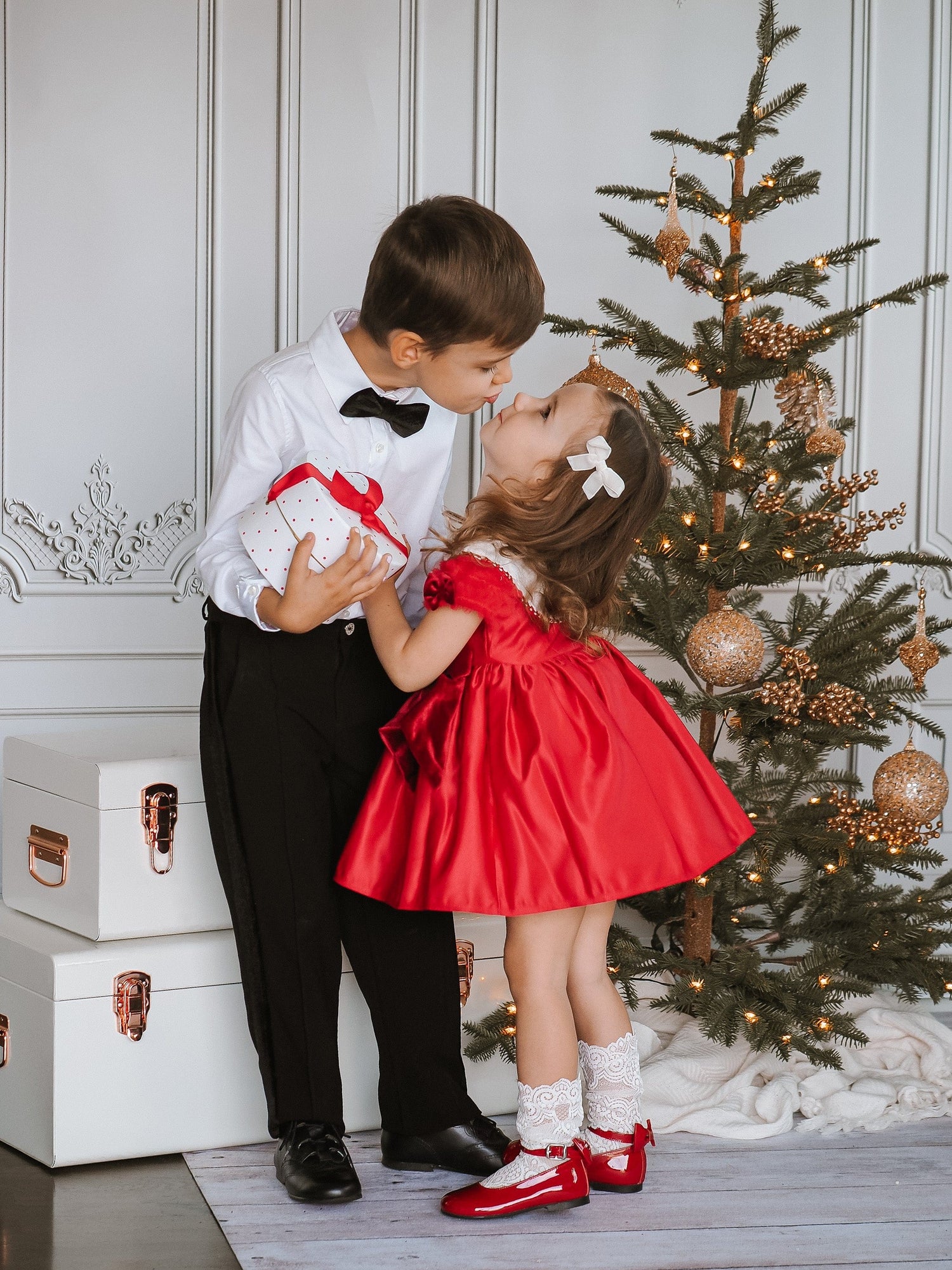 Holly Red Ceremony Dress - Petite Maison Kids