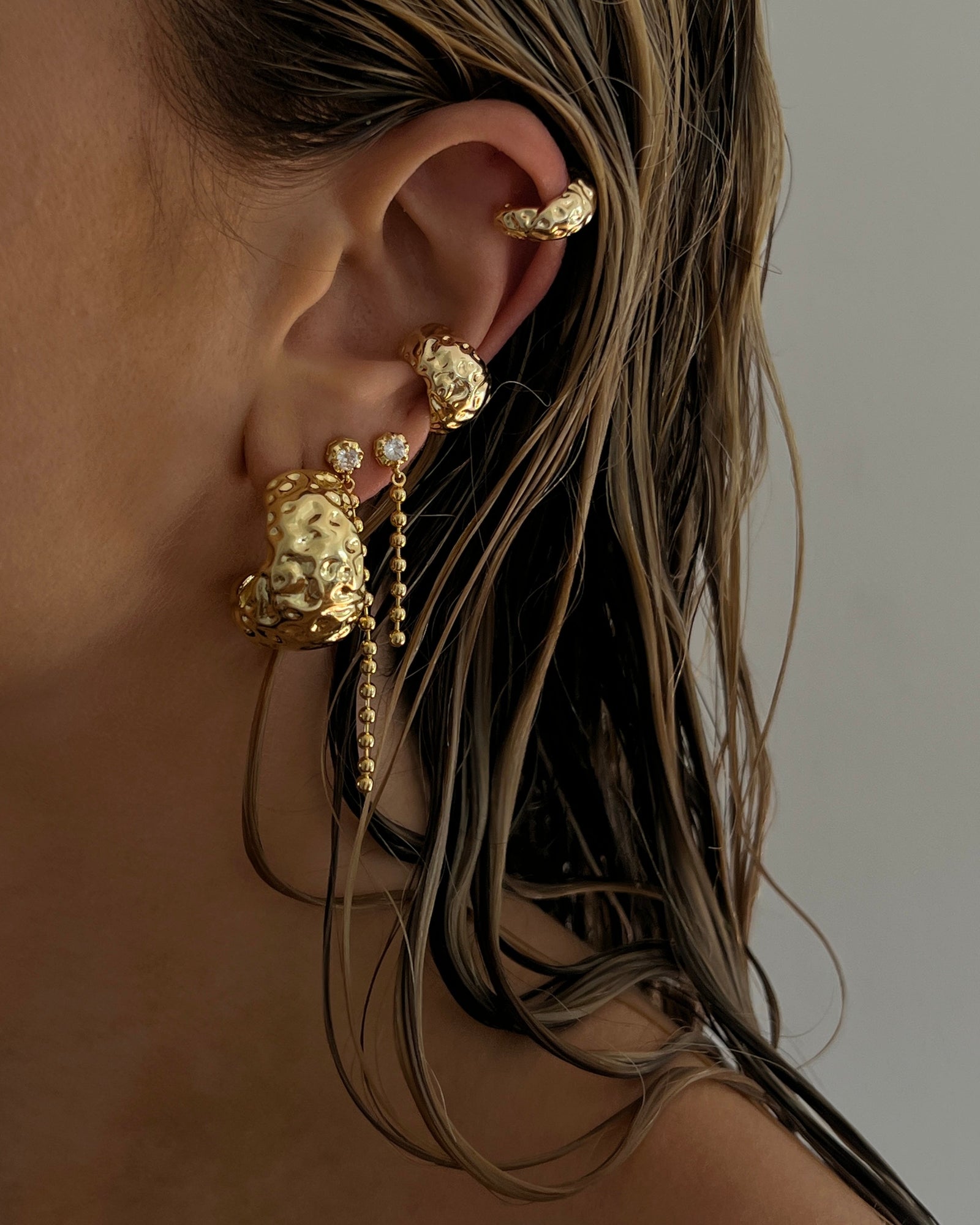 Molten Ear Cuff Set | Gold